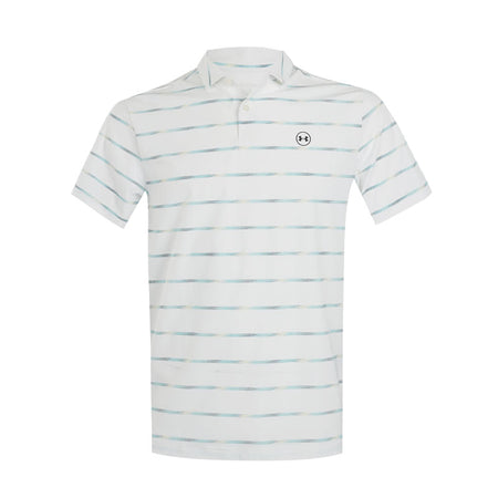 UNDER ARMOUR Drive Chill Printed Men's Polo (White/Blue)