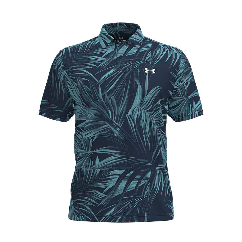 UNDER ARMOUR Matchplay Printed Men's Polo (Navy/Blue)