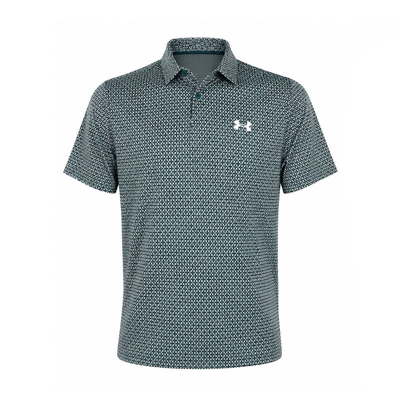 UNDER ARMOUR Matchplay Printed Men's Polo (Enamel/Green)