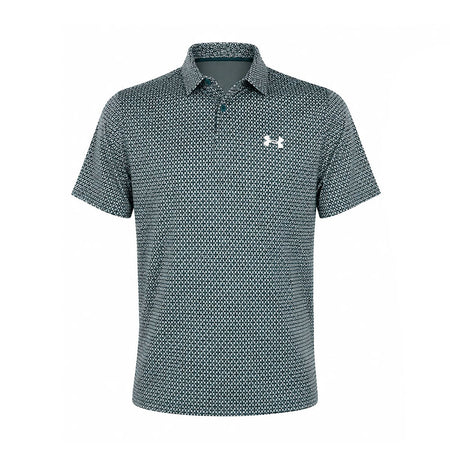 UNDER ARMOUR Matchplay Printed Men's Polo (Enamel/Green)