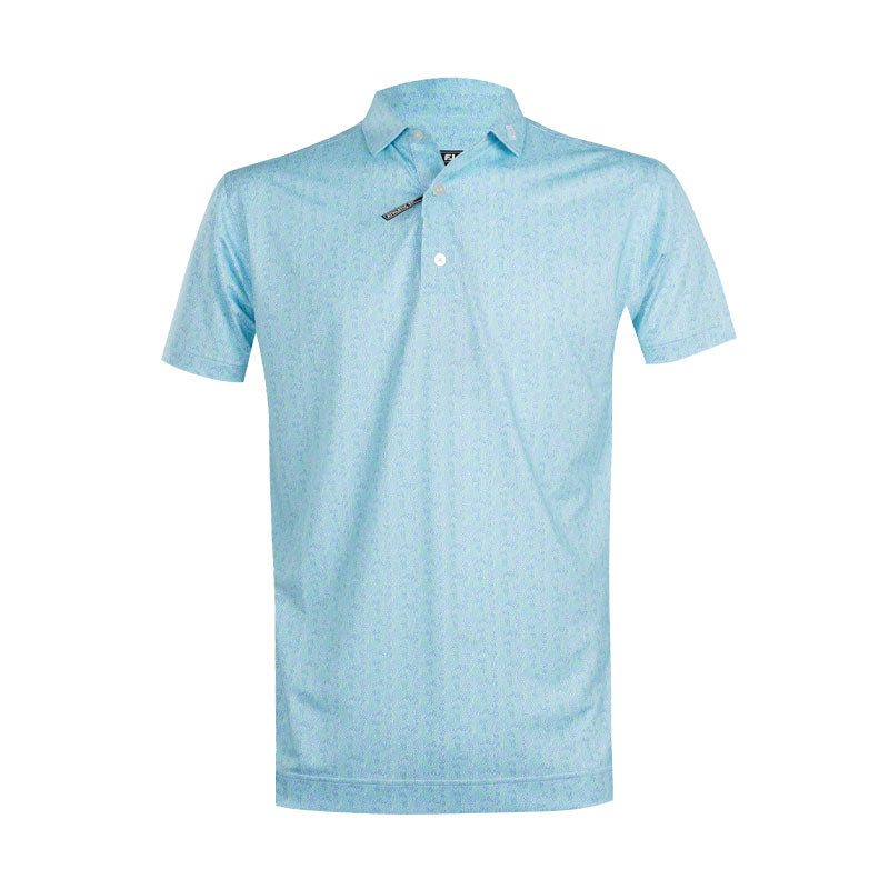 FOOTJOY Dot Terrain Lisle Men's Polo (Blue)