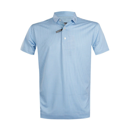 FOOTJOY Wave Print Lisle Men's Polo (Chambray)