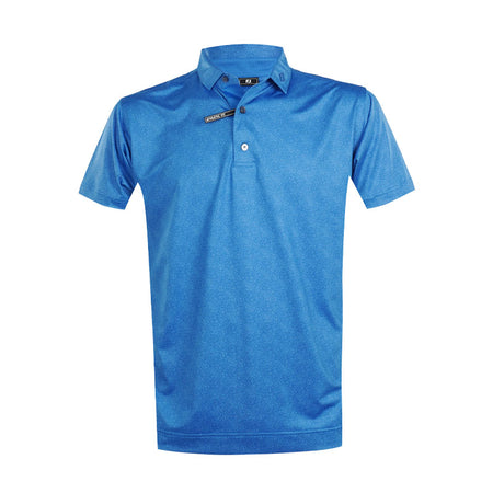 FOOTJOY Speckle Print Lisle Men's Polo (Royal)