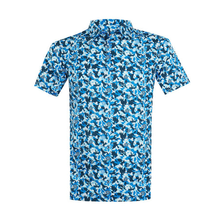 DISNEY Avengers Print Men's Polo (Multi Blue)