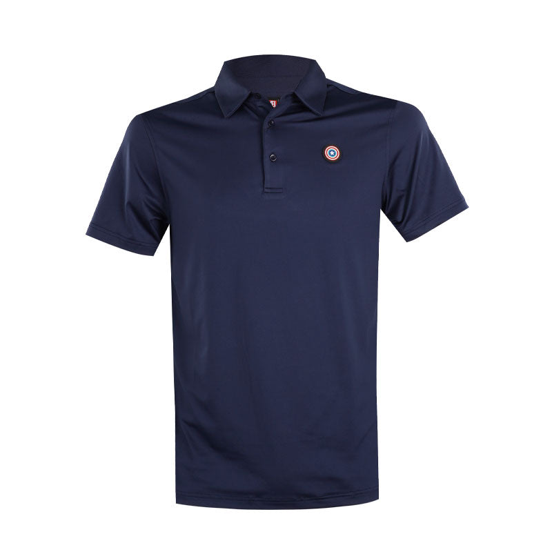 DISNEY Captain America Mesh Men's Polo (Dark Navy)