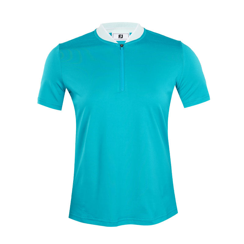 FOOTJOY Blade Collar Zip Women's Polo (Blue)