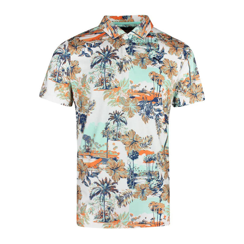 PUMA CLOUDSPUN Palm Boy's Polo (White)