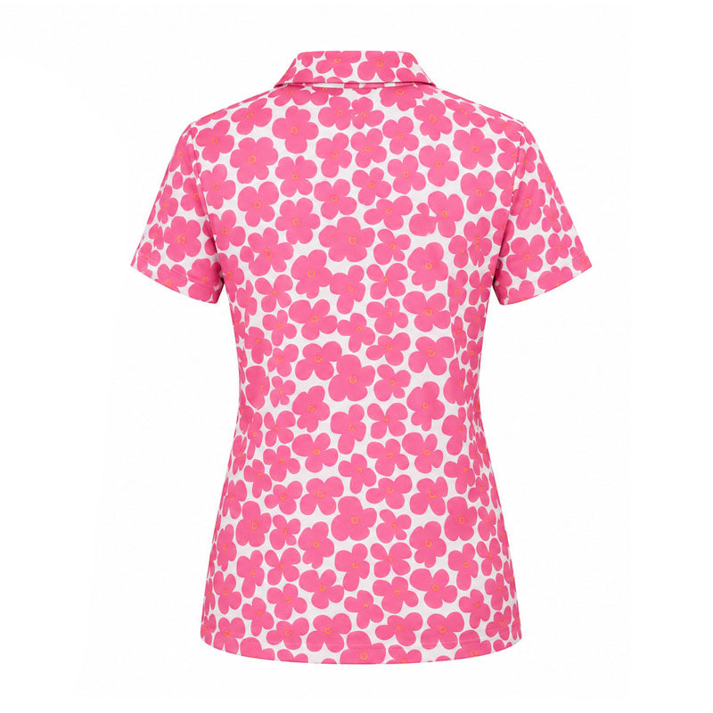 PUMA CLOUDSPUN Floral Girl's Polo (Orange)