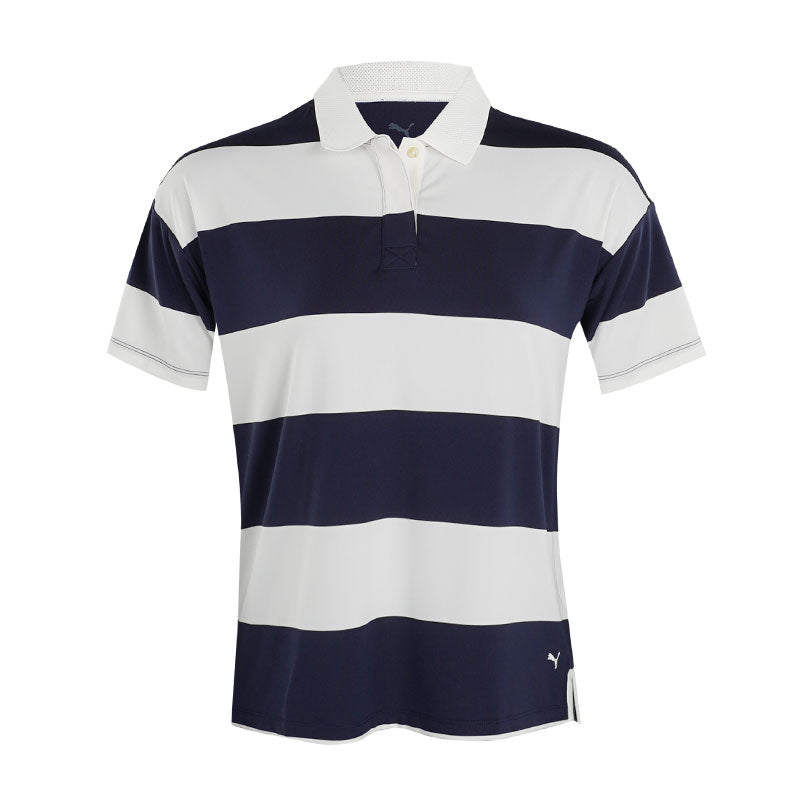 PUMA CLOUDSOUN Rugby Women's Polo (White/Navy)