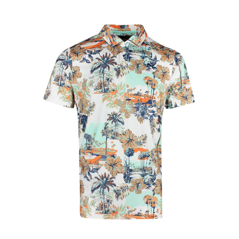 PUMA CLOUDSPUN Palm Men's Polo (White/Mint)