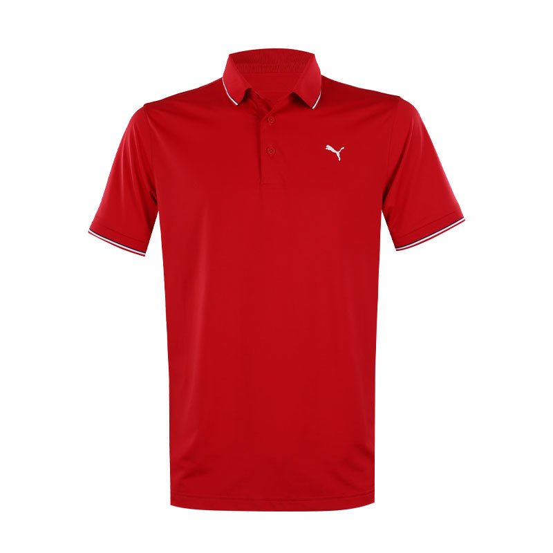 PUMA Maple Leaf Solid Men's Polo (Red)