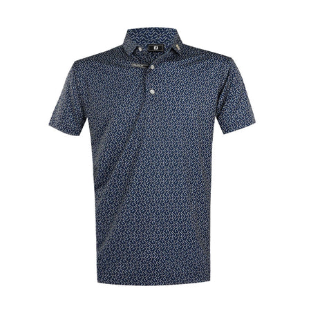 FOOTJOY Arc Geo Lisle Men's Polo (Navy)