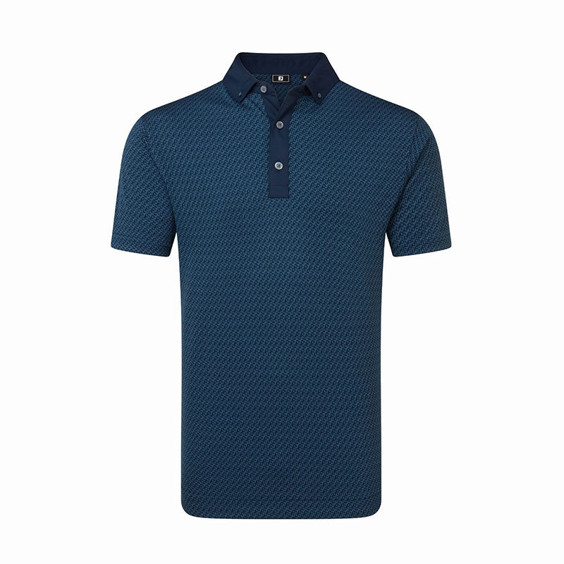 FOOTJOY Star Geo Pique Men's Polo (Navy)