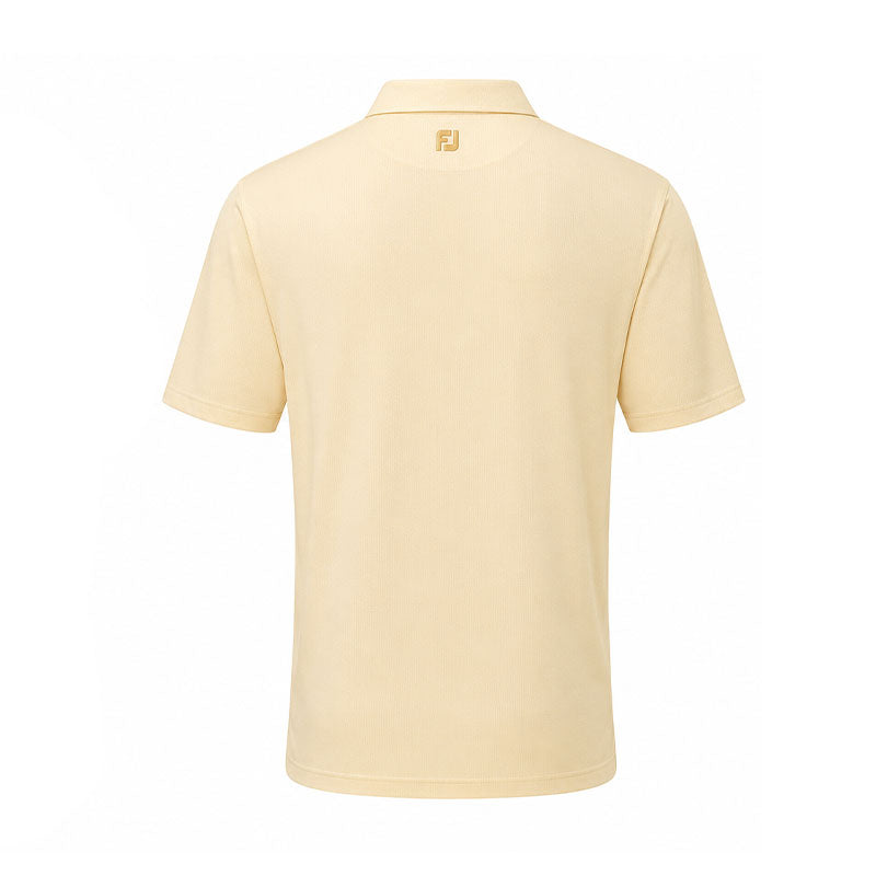 FOOTJOY Seersucker Print Lisle Men's Polo (Sunshine)