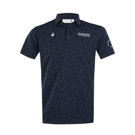 LE COQ SPORTIF GOLF Triangle Jacquard Men's Polo (Navy)