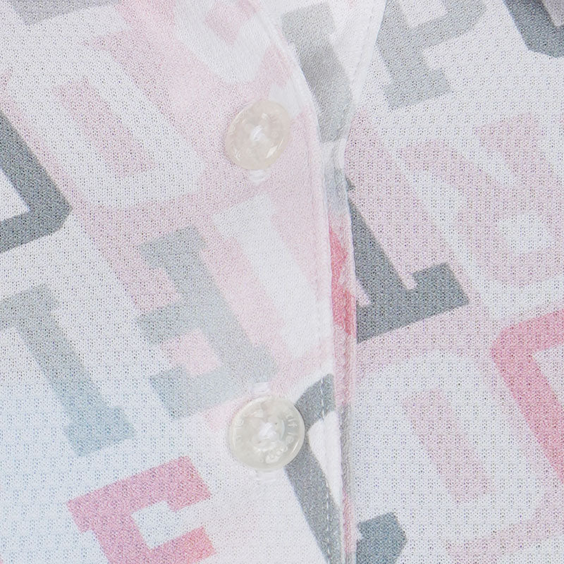 Logo Pattern Women's Polo (Pink)