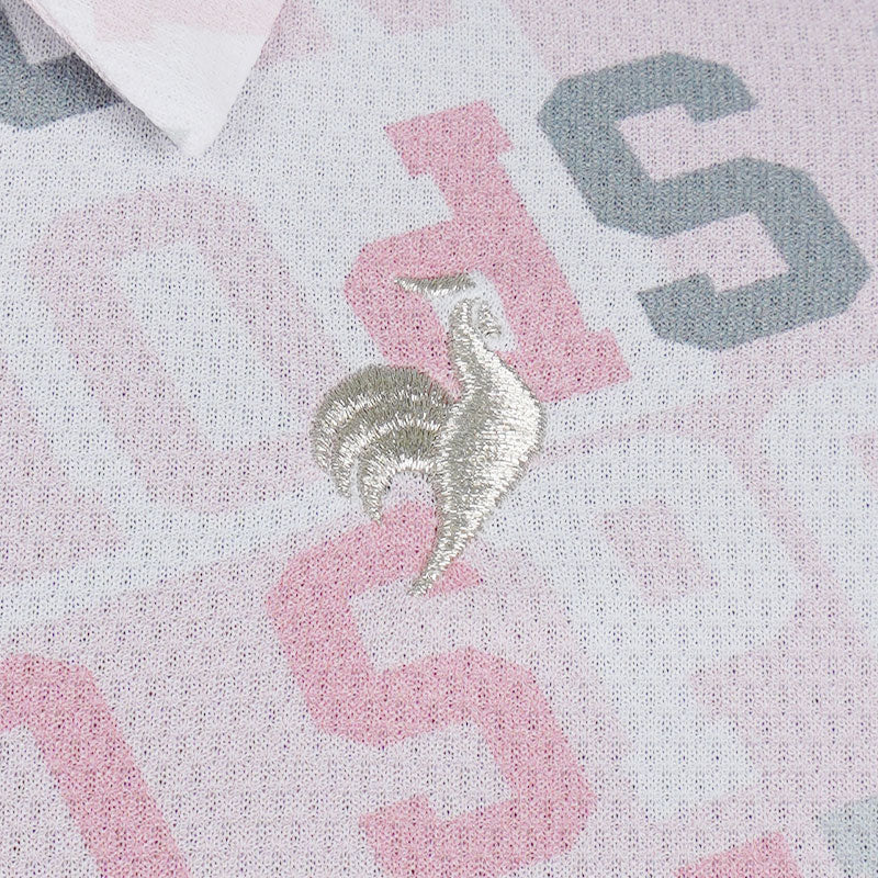Logo Pattern Women's Polo (Pink)