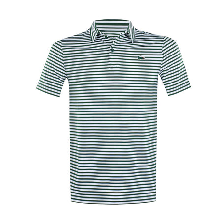 LACOSTE Regular Fit UV Protect Men's Polo (Green/White)
