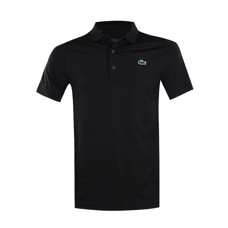 LACOSTE Regular Fit UV Protect Men's Polo (Black)