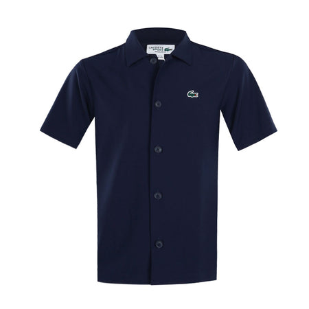 LACOSTE Ultra Dry Printed Stretch Men's Polo (Navy)
