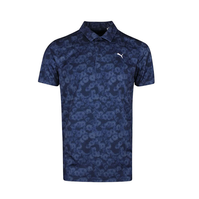 PUMA Pure 2.0 Floral Men's Polo (Deep Navy)