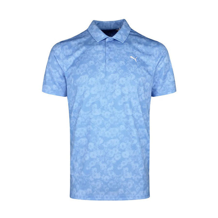 PUMA Pure 2.0 Floral Men's Polo (Team Light Blue)