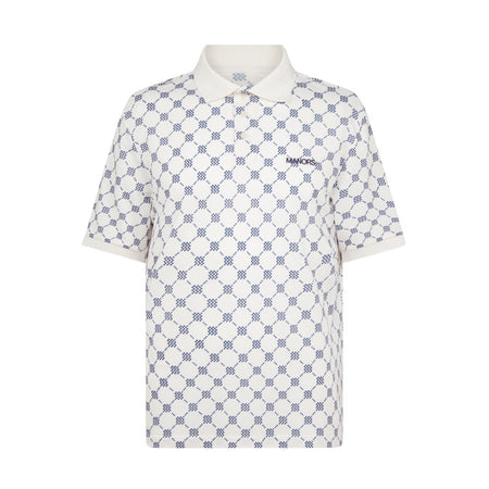 MANORS G.O.A.T Pique Monogram Men's Polo (Cream)