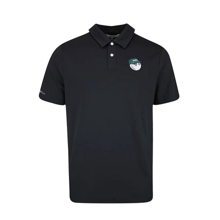 MALBON GOLF Fairway Baldwin Men's Polo (Black)
