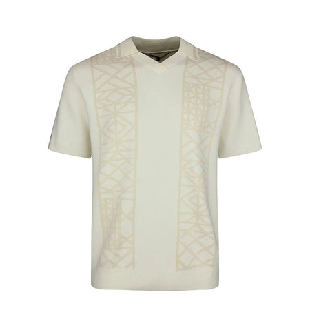MALBON GOLF Habana Men's Polo (Cream)