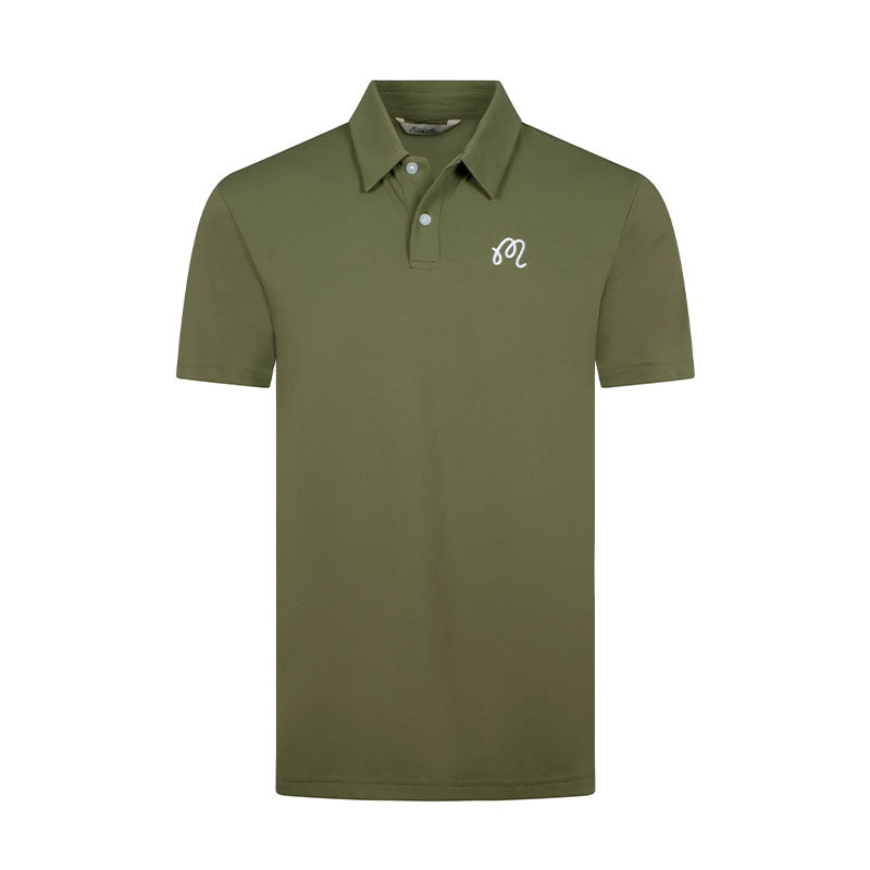 MALBON GOLF Fairway Men's Polo (Olive)