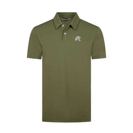 MALBON GOLF Fairway Men's Polo (Olive)