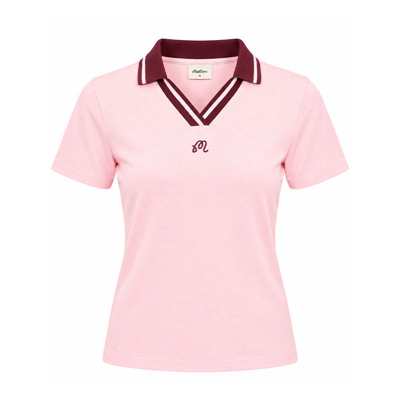 MALBON GOLF Carlota Women's Polo (Rosy Touch)