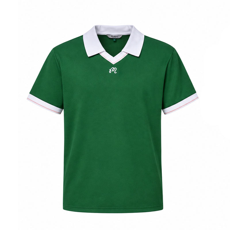 MALBON GOLF Barrio Men's Polo (Garden Green)