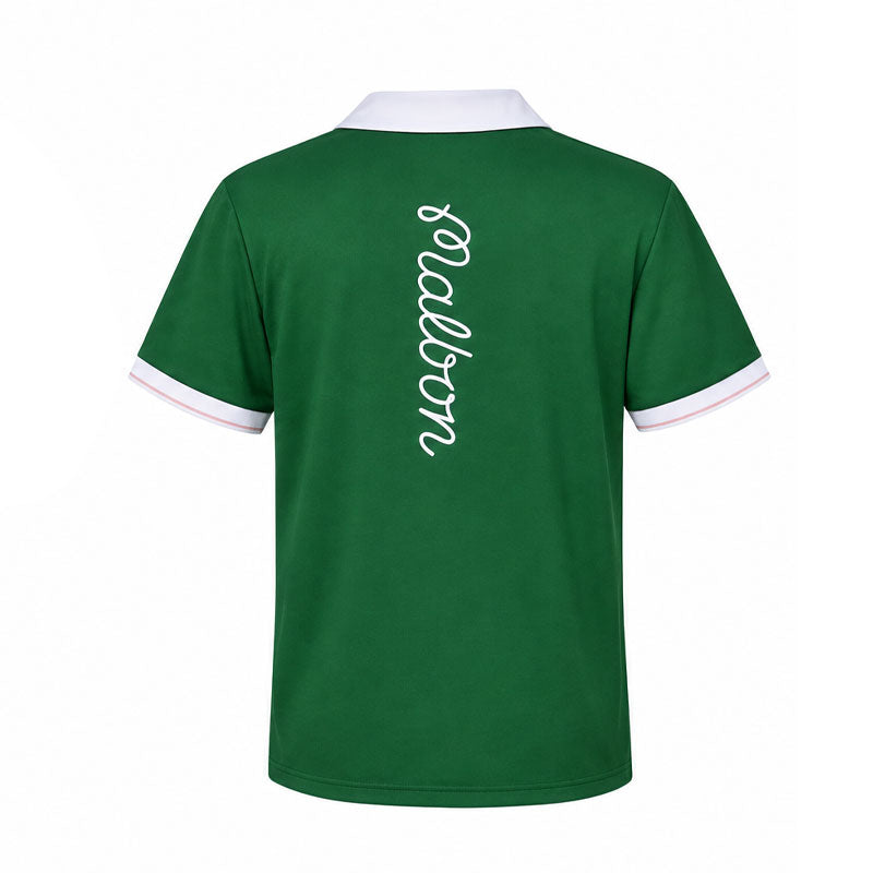 MALBON GOLF Barrio Men's Polo (Garden Green)