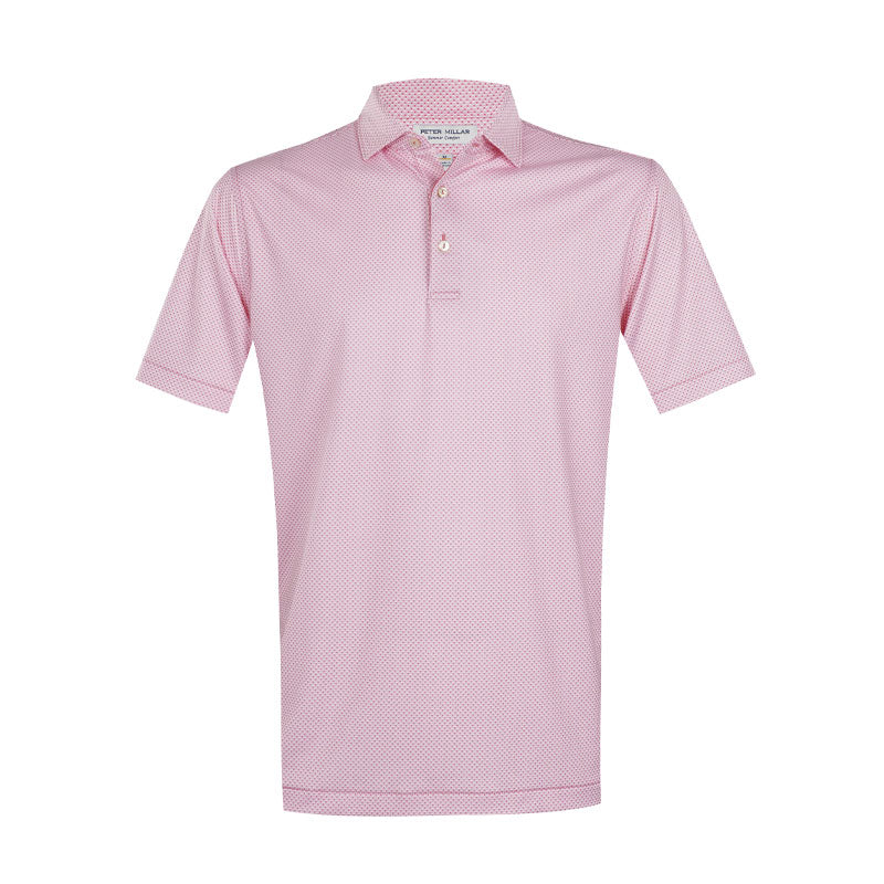 PETER MILLAR Medina Men's Performance Jersey Polo (Chili)