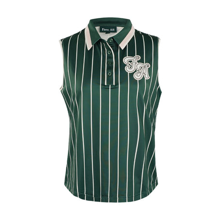FORE ALL All Moore Women's Sleeveless Polo (Green)