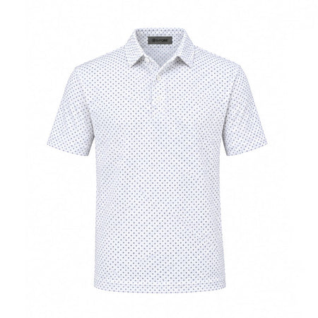 GFORE All Play Foulard Geo Stretch Men's Polo (Snow)