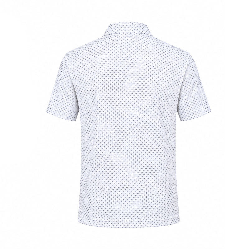 GFORE All Play Foulard Geo Stretch Men's Polo (Snow)