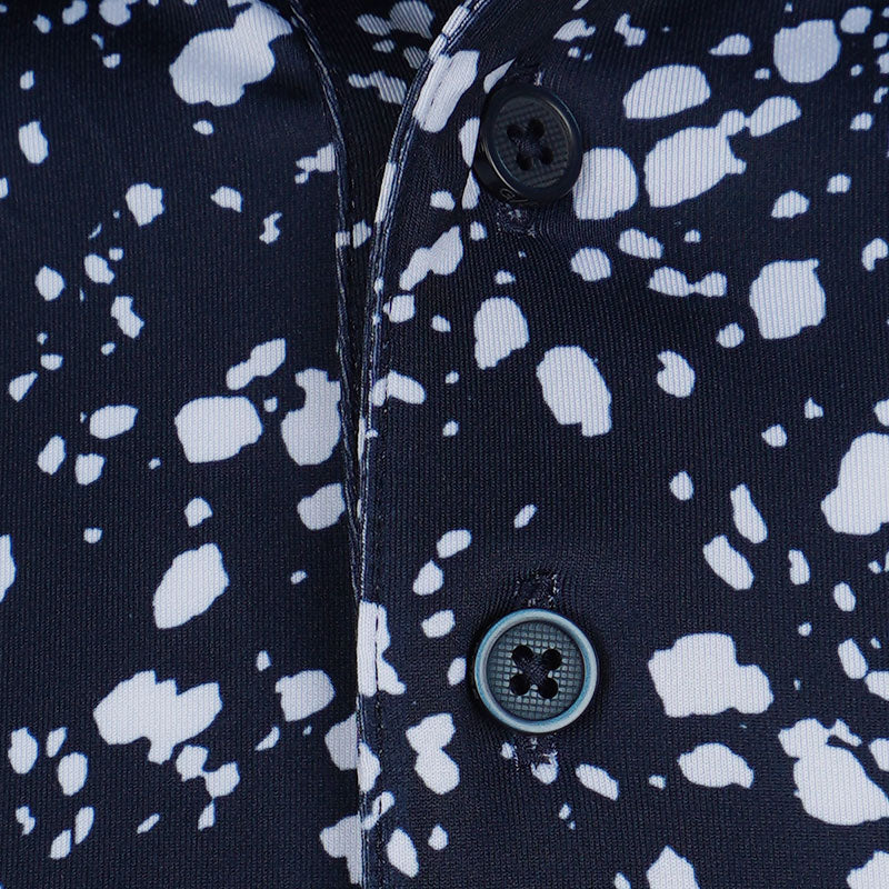 GFORE Splatter Tech Jersey Men's Polo (Twilight)