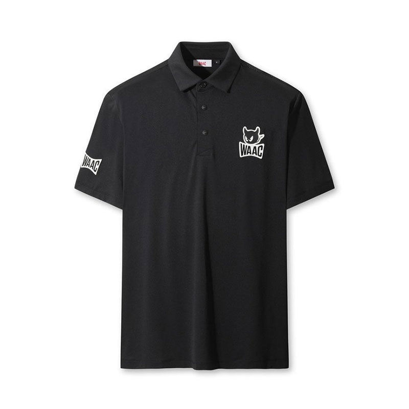 WAAC Player's Edition Emblem Basic Men's Polo (Black)