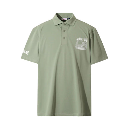 WAAC Athletic Palm Tree Men's Polo (Green)