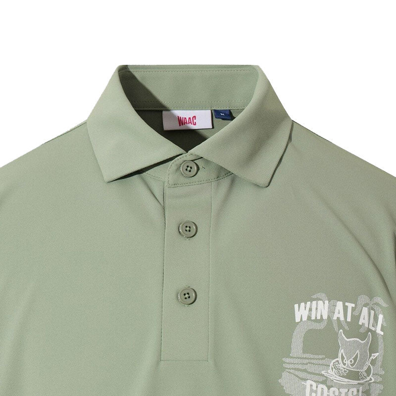 WAAC Athletic Palm Tree Men's Polo (Green)