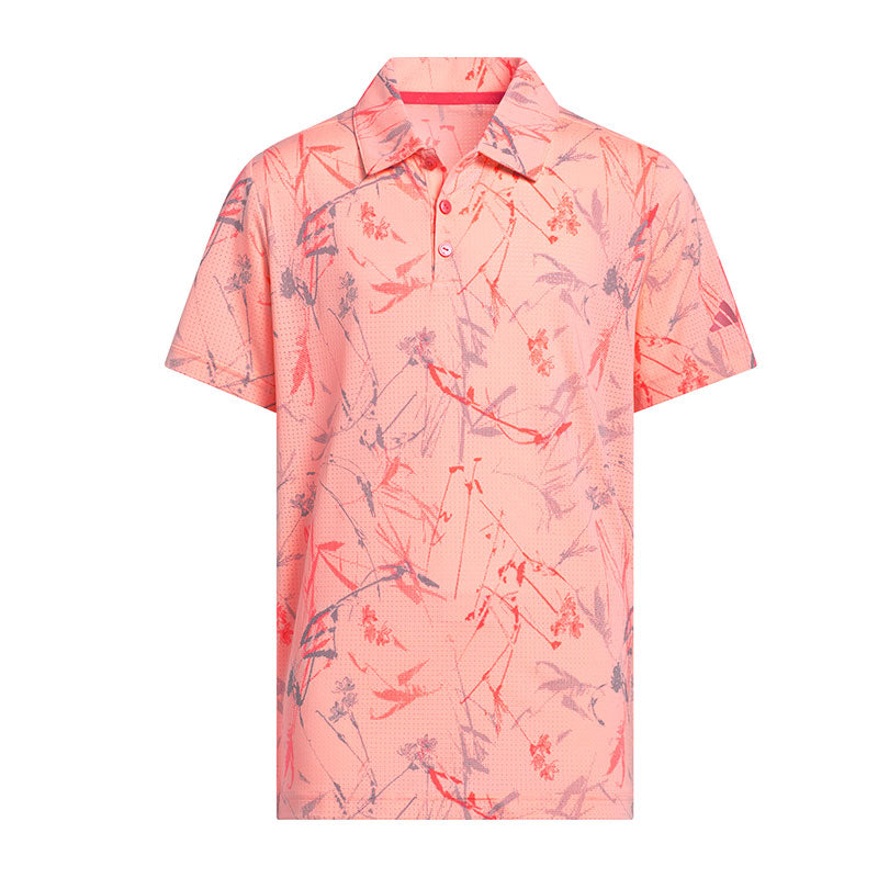 ADIDAS Climacool Mesh Printed Boy's Polo (Turbo)