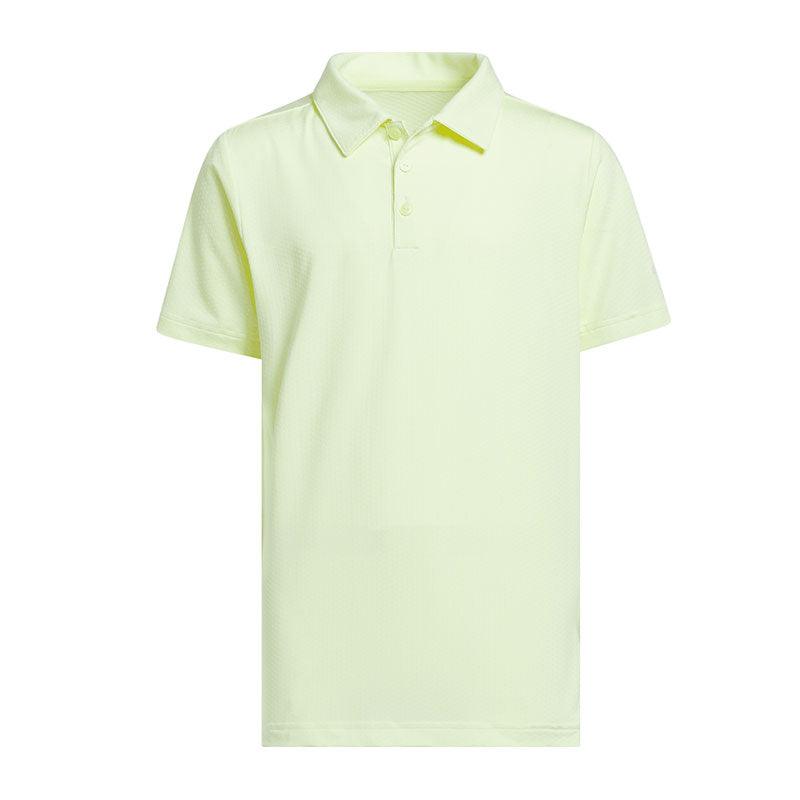 ADIDAS Textured Boy's Polo (Lemon)