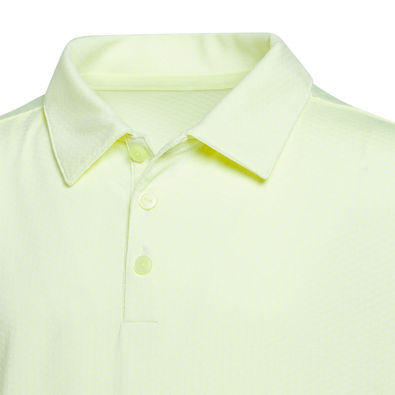 ADIDAS Textured Boy's Polo (Lemon)