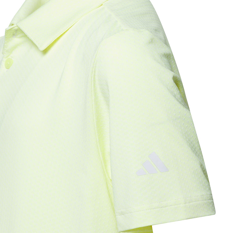 ADIDAS Textured Boy's Polo (Lemon)
