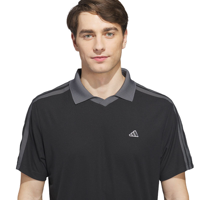 ADIDAS 3-Stripes Men's Polo (Black)