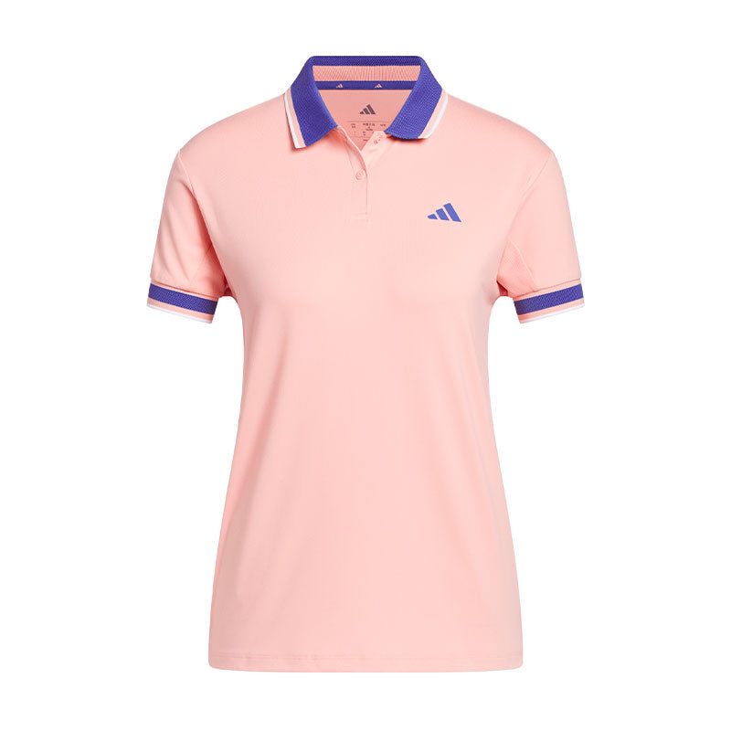 ADIDAS Climacool Flat Knit Collar Women's Polo (Turbo)