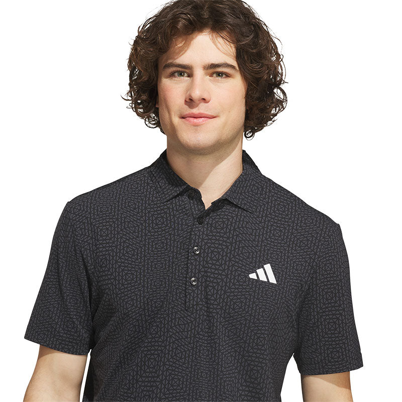 ADIDAS Ultimate365 Tour Cool Feeling Deco Men's Polo (Black)