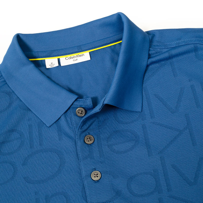 CALVIN KLEIN Avondale Men's Polo (Blue Hibiscus)